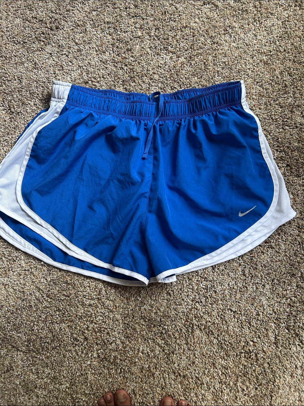 Nike Dri Fit Shorts Running Womens XL  Blue  3 inch  Inseam